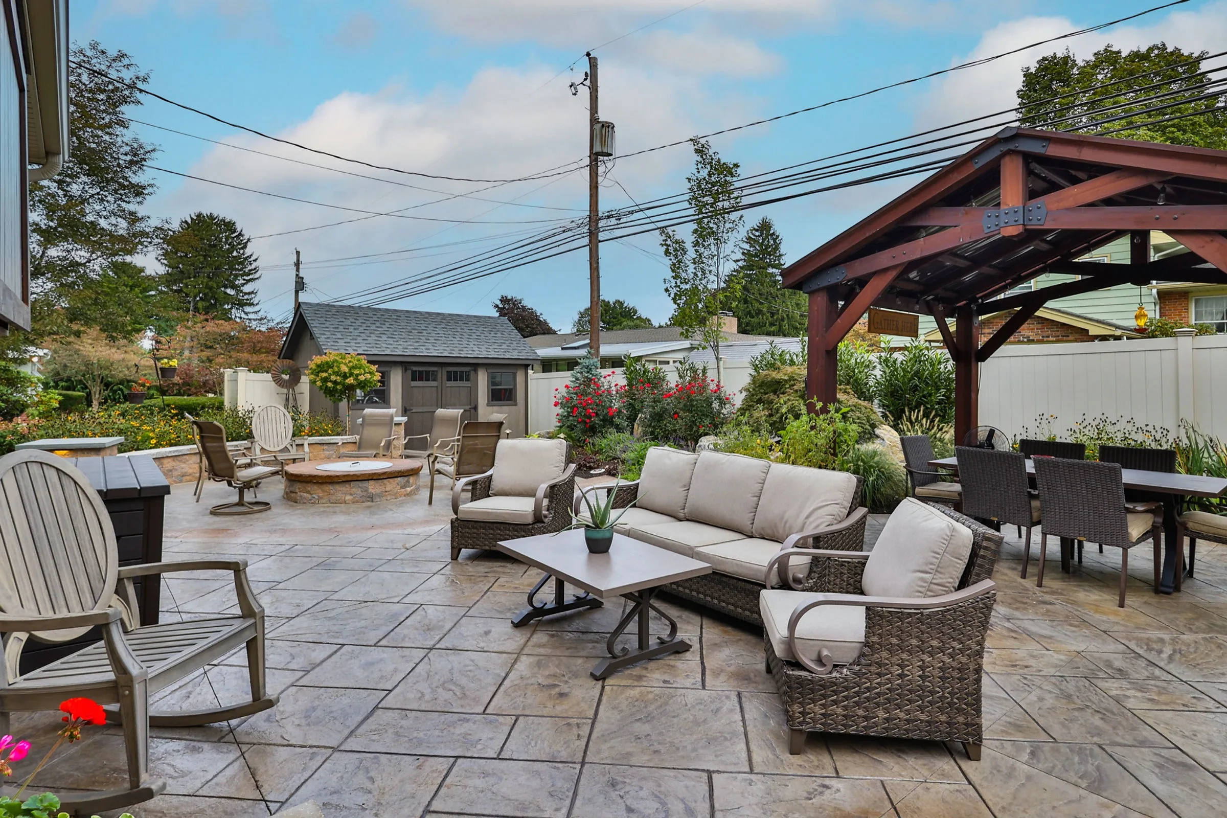 Outdoor patio and pavilion project